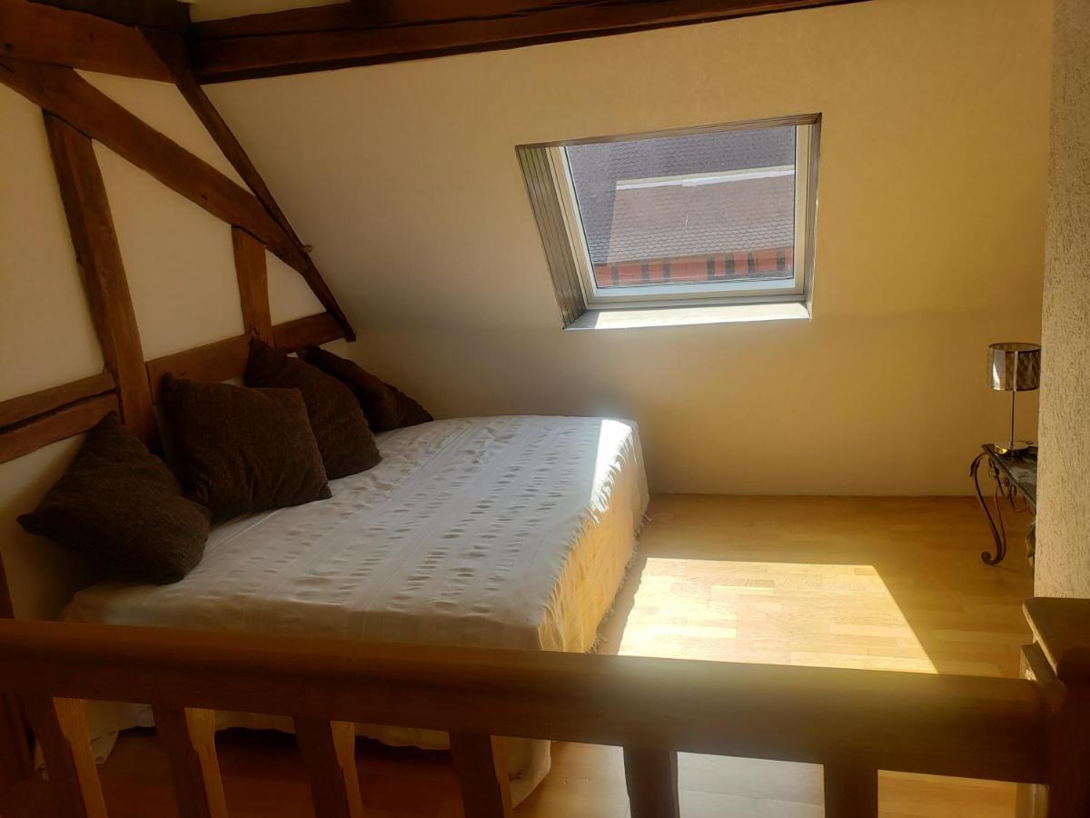 Gite Au Petit Ruisseau-Etage Et Combles-Maison Alsacienne 4 Personnes 4 Nuitees Minimum Langensoultzbach المظهر الخارجي الصورة