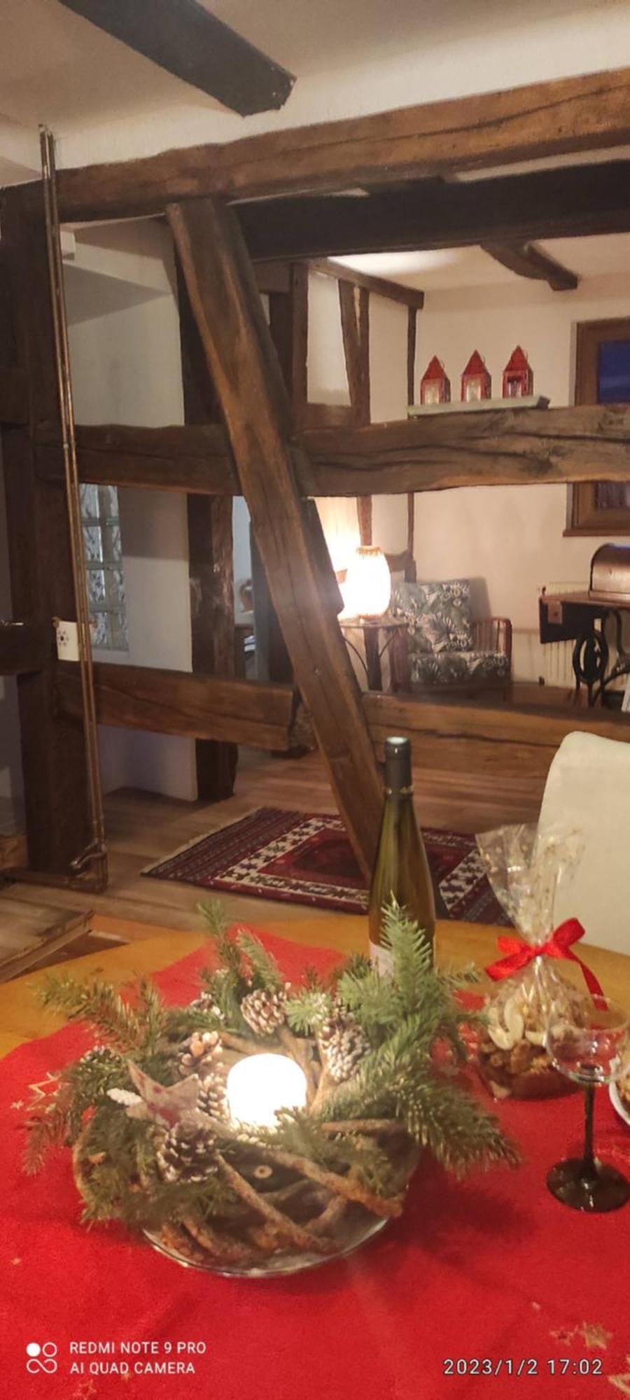 Gite Au Petit Ruisseau-Etage Et Combles-Maison Alsacienne 4 Personnes 4 Nuitees Minimum Langensoultzbach المظهر الخارجي الصورة